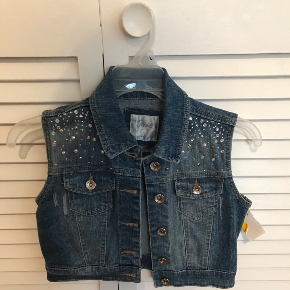 Jean jacket size 10 with gems